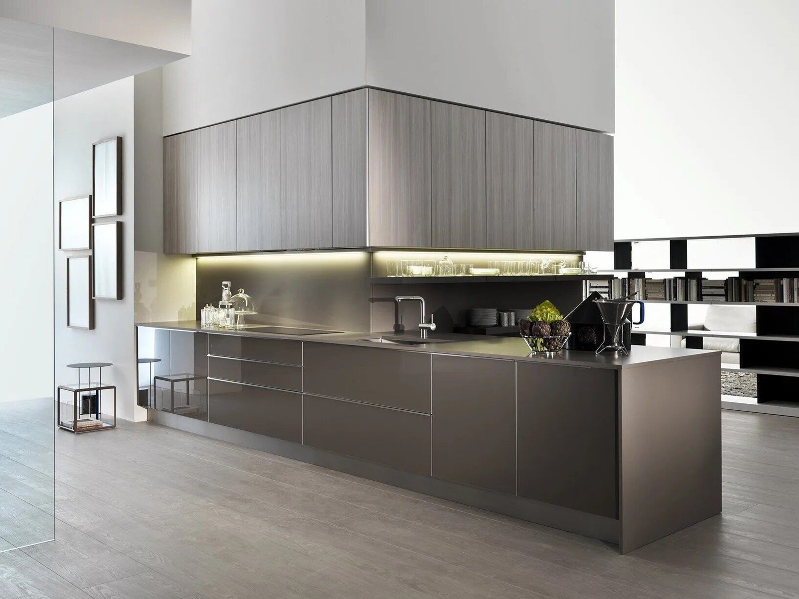 Modular ENZO kitchen in white finish